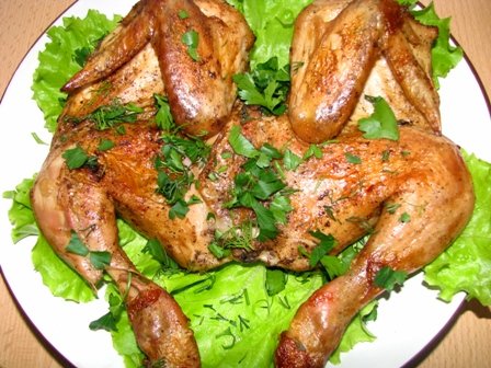 Цыпленок табака традиционное грузинское блюдо