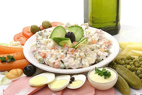 Популярный салат «Оливье»