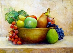 Как нарисовать фрукты на картине и что для этого понадобится