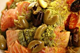 Рецепт приготовления лосося фаршированного по-средиземноморски
